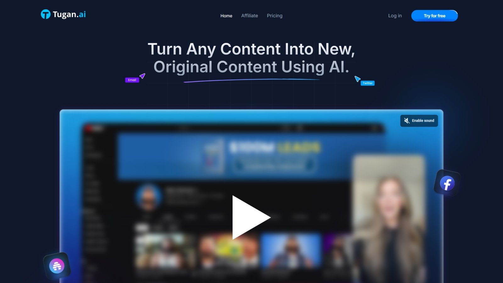 Tugan.ai нейросеть Главная страница Tugan.ai нейросеть Главная страница