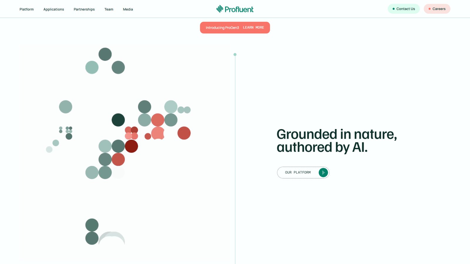 Profluent Bio нейросеть Главная страница
