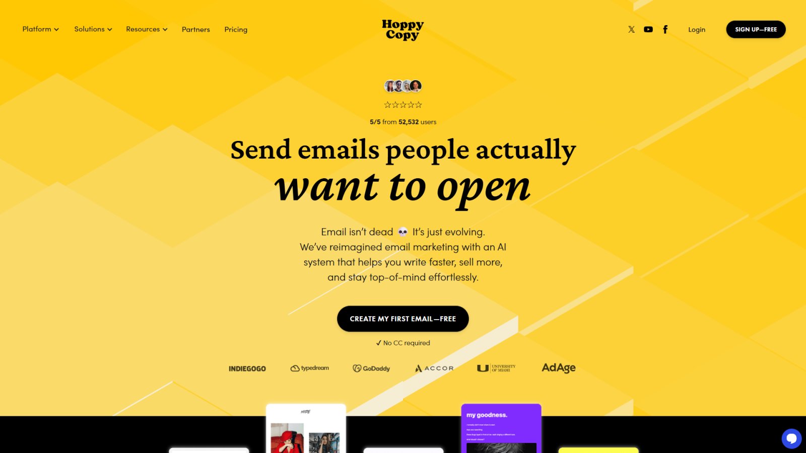HoppyCopy нейросеть Главная страница