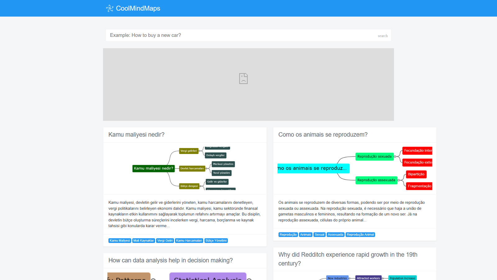 CoolMindMaps — интерфейс нейросети CoolMindMaps — интерфейс нейросети