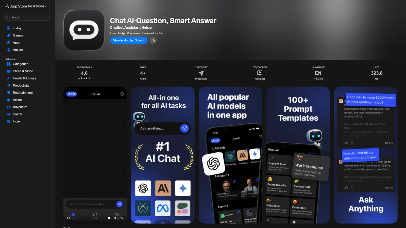 Chat AI·Question, Smart Answer — интерфейс нейросети Chat AI·Question, Smart Answer — интерфейс нейросети