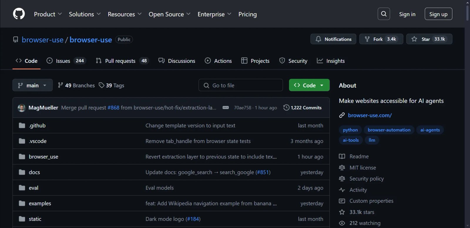 Browser Use Нейросеть GitHub Browser Use Нейросеть GitHub