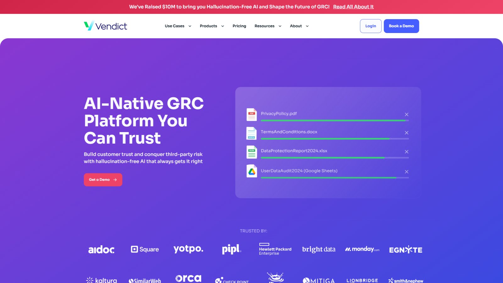 Vendict нейросеть Главная страница
