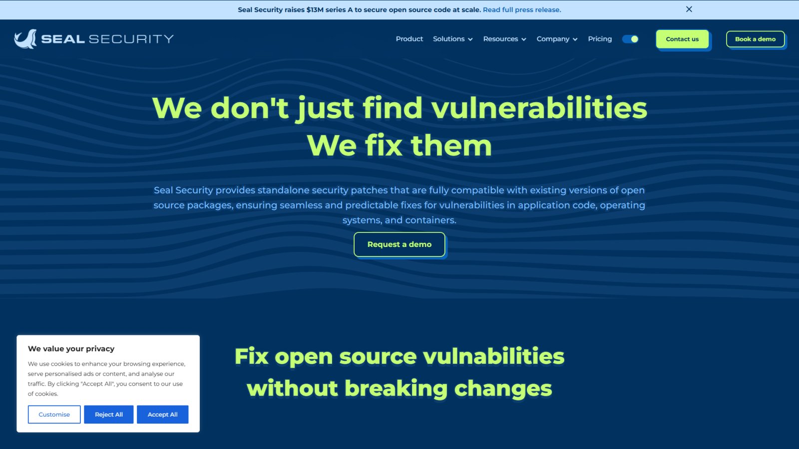 Seal Security нейросеть Главная страница