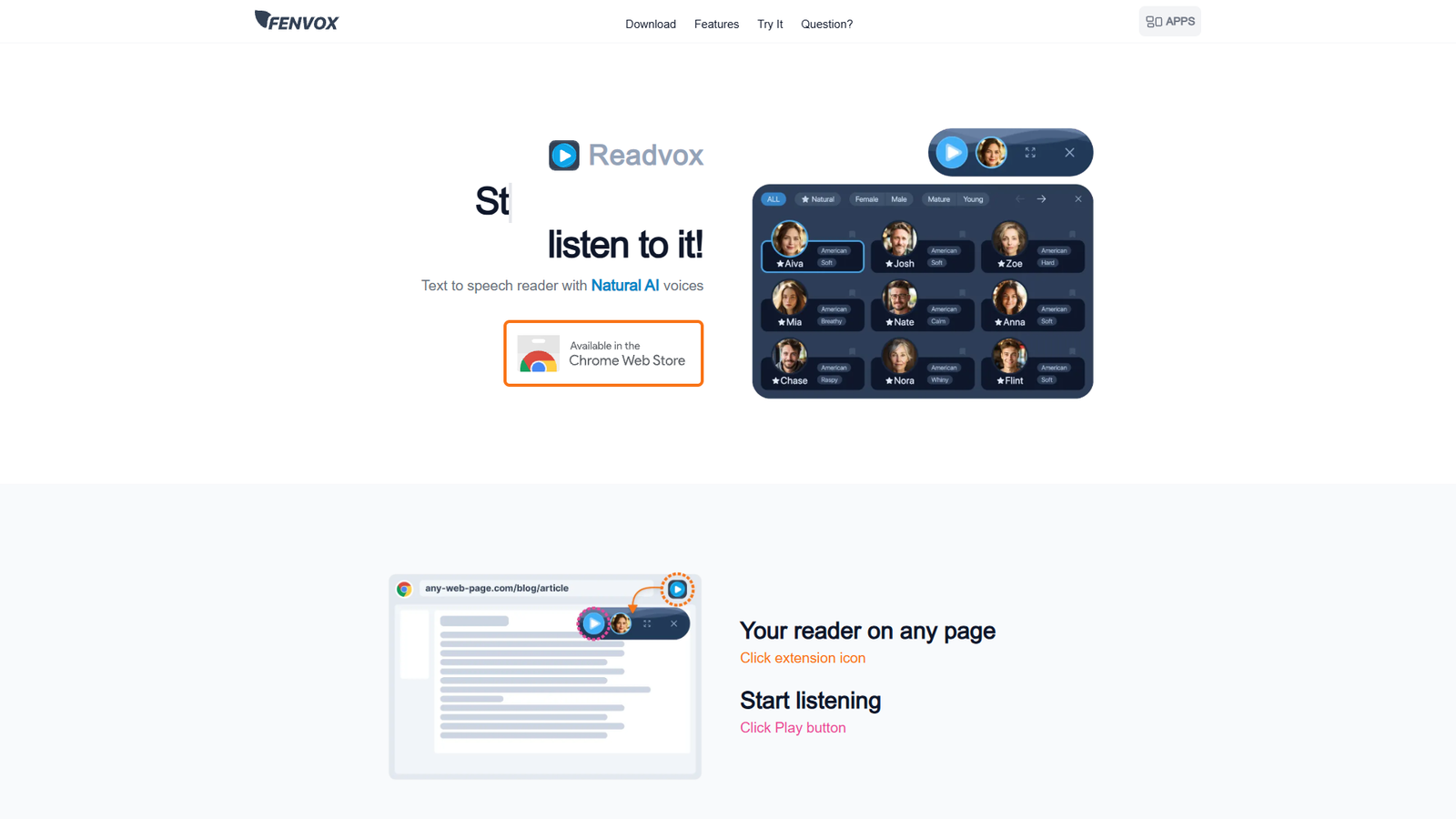 Readvox — интерфейс нейросети Readvox — интерфейс нейросети