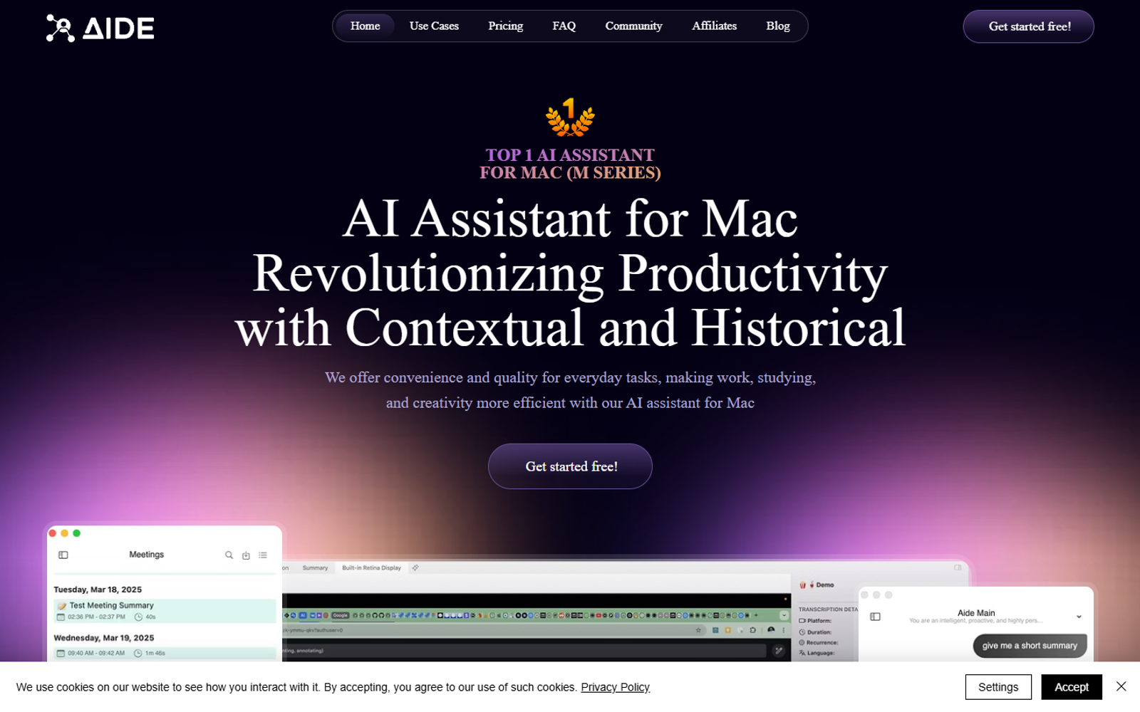AIDE AI Assistant for Mac — интерфейс нейросети AIDE AI Assistant for Mac — интерфейс нейросети
