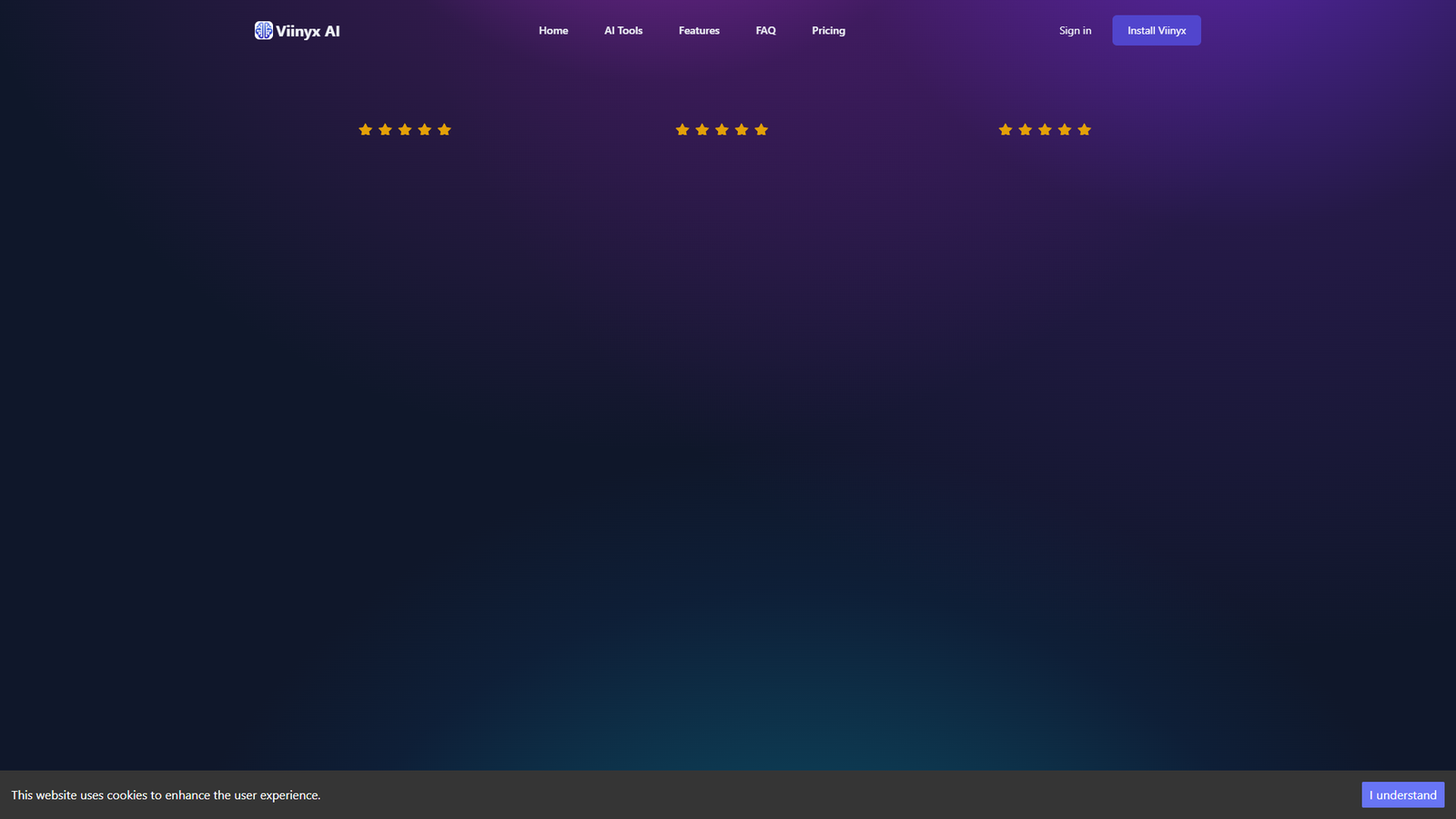 Viinyx AI — интерфейс нейросети Viinyx AI — интерфейс нейросети