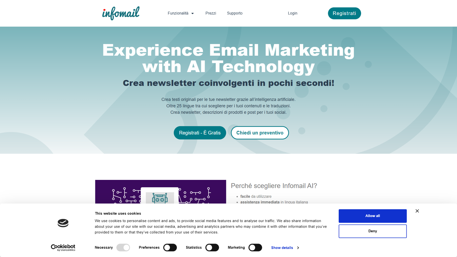 Infomail — интерфейс нейросети Infomail — интерфейс нейросети