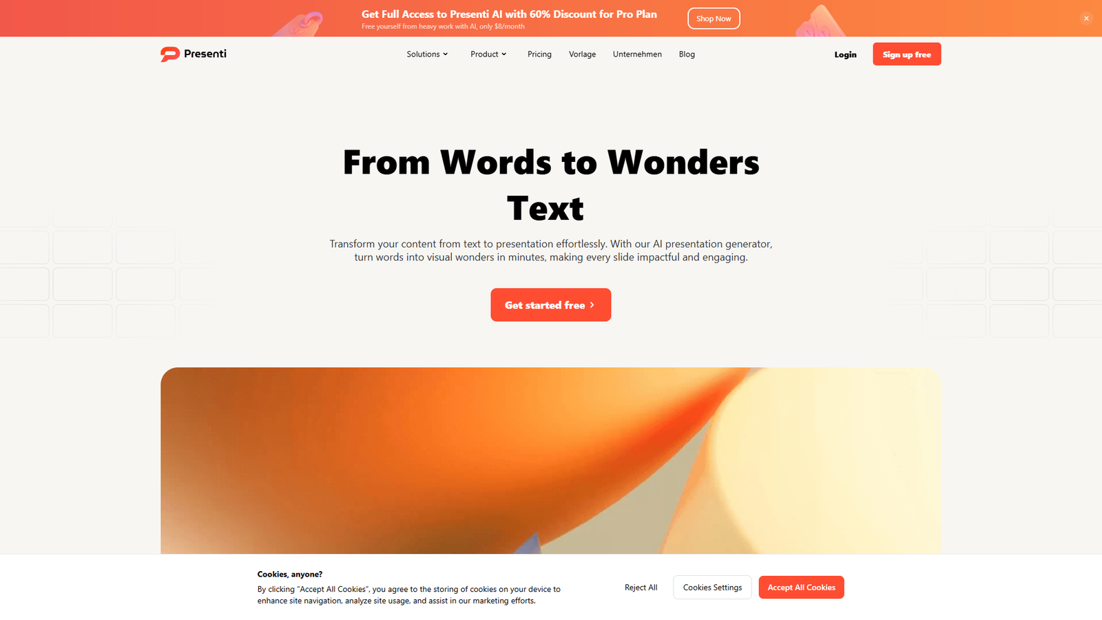 Presenti — интерфейс нейросети Presenti — интерфейс нейросети