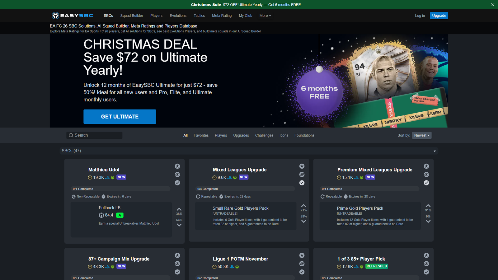 EasySBC — EA FC 26 AI Squad Builder — интерфейс нейросети EasySBC — EA FC 26 AI Squad Builder — интерфейс нейросети