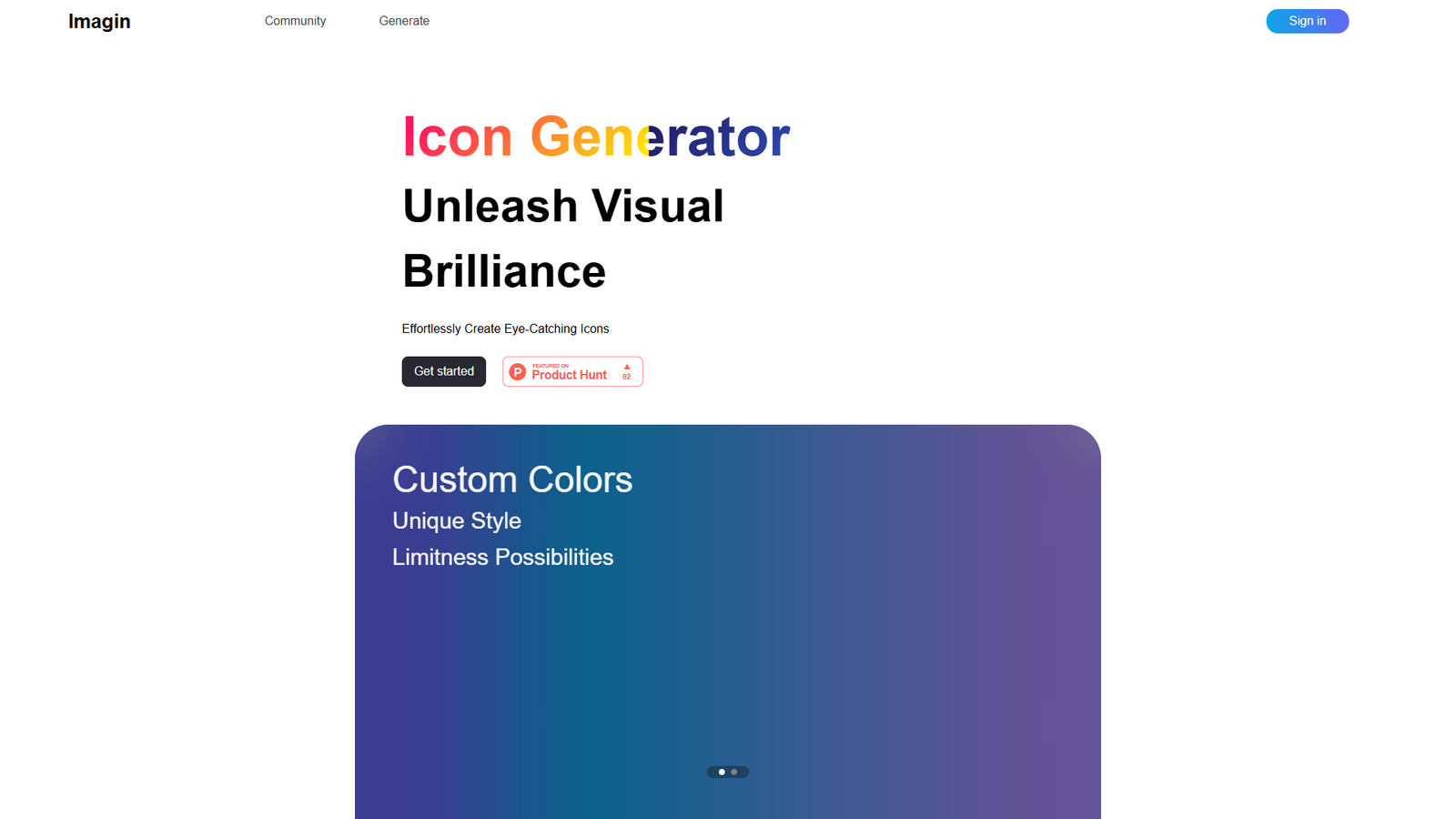 Imagin — AI Icon Generator — интерфейс нейросети Imagin — AI Icon Generator — интерфейс нейросети