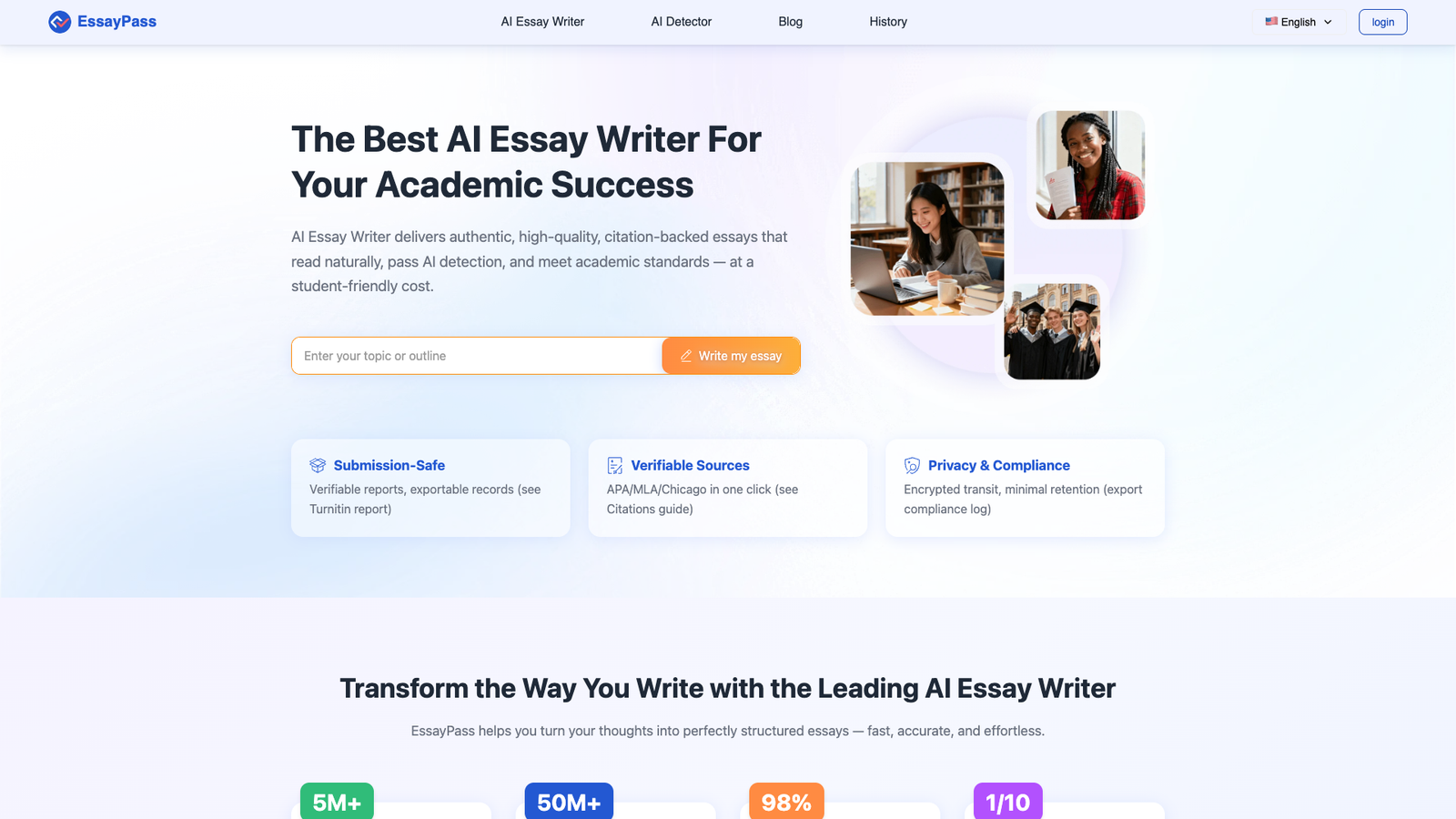 EssayPass AI — интерфейс нейросети EssayPass AI — интерфейс нейросети