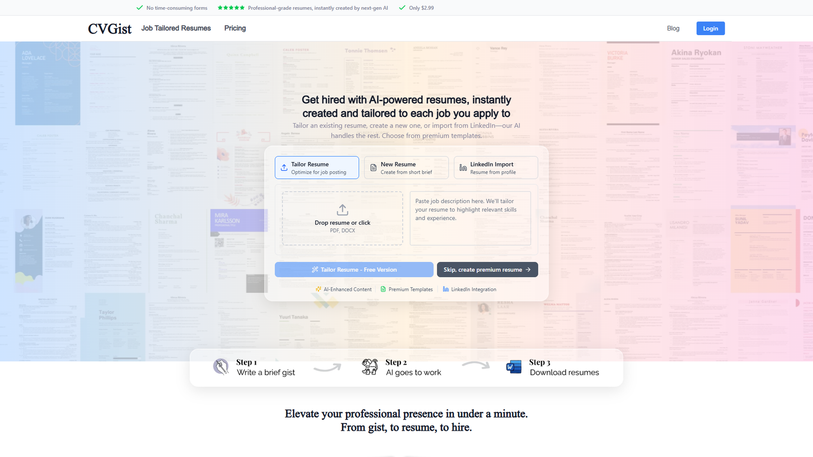 CVGist — интерфейс нейросети CVGist — интерфейс нейросети