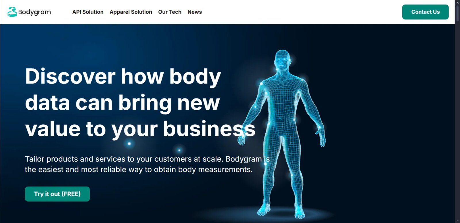 Bodygram Start Page