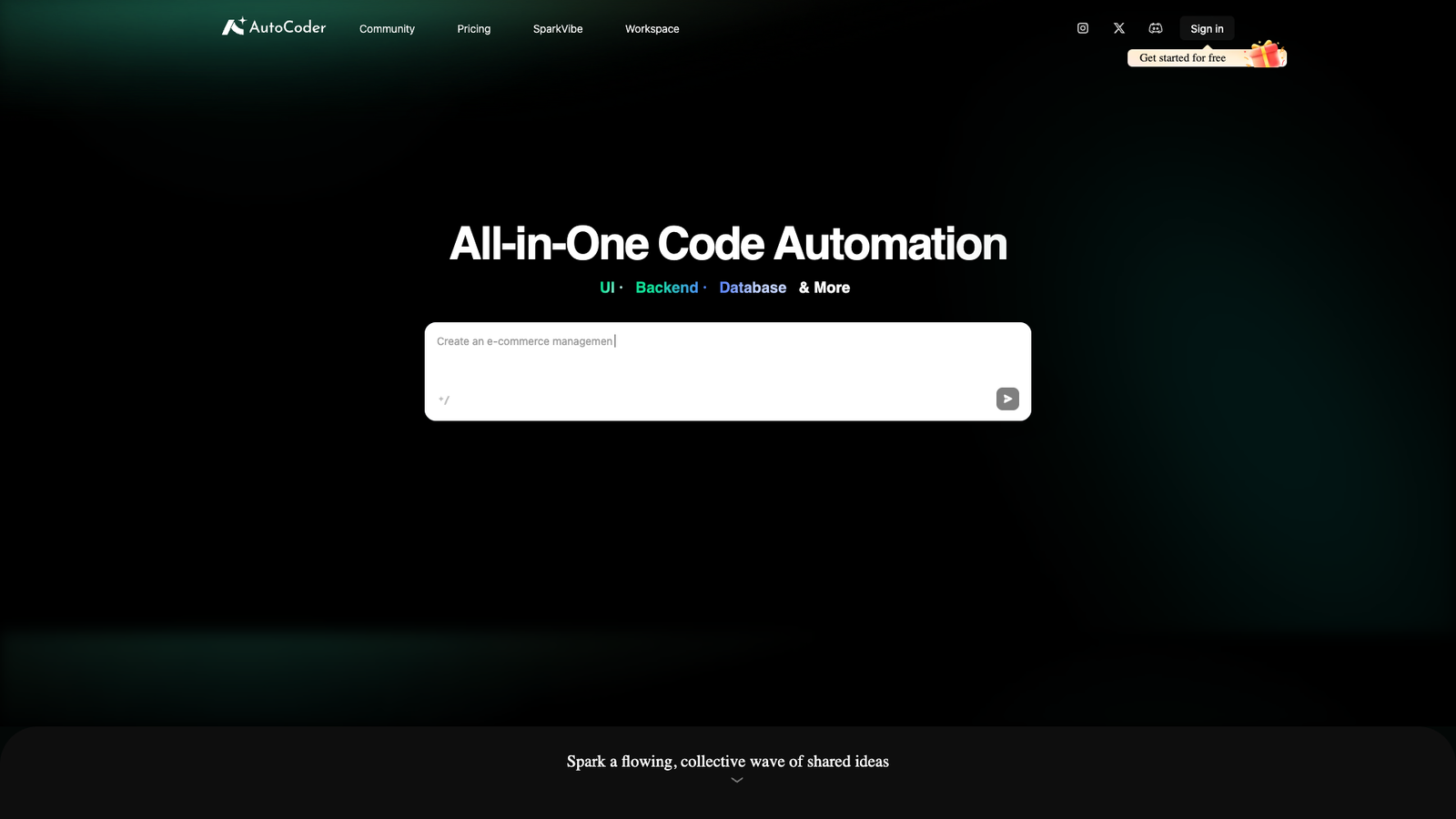 AutoCoder — интерфейс нейросети