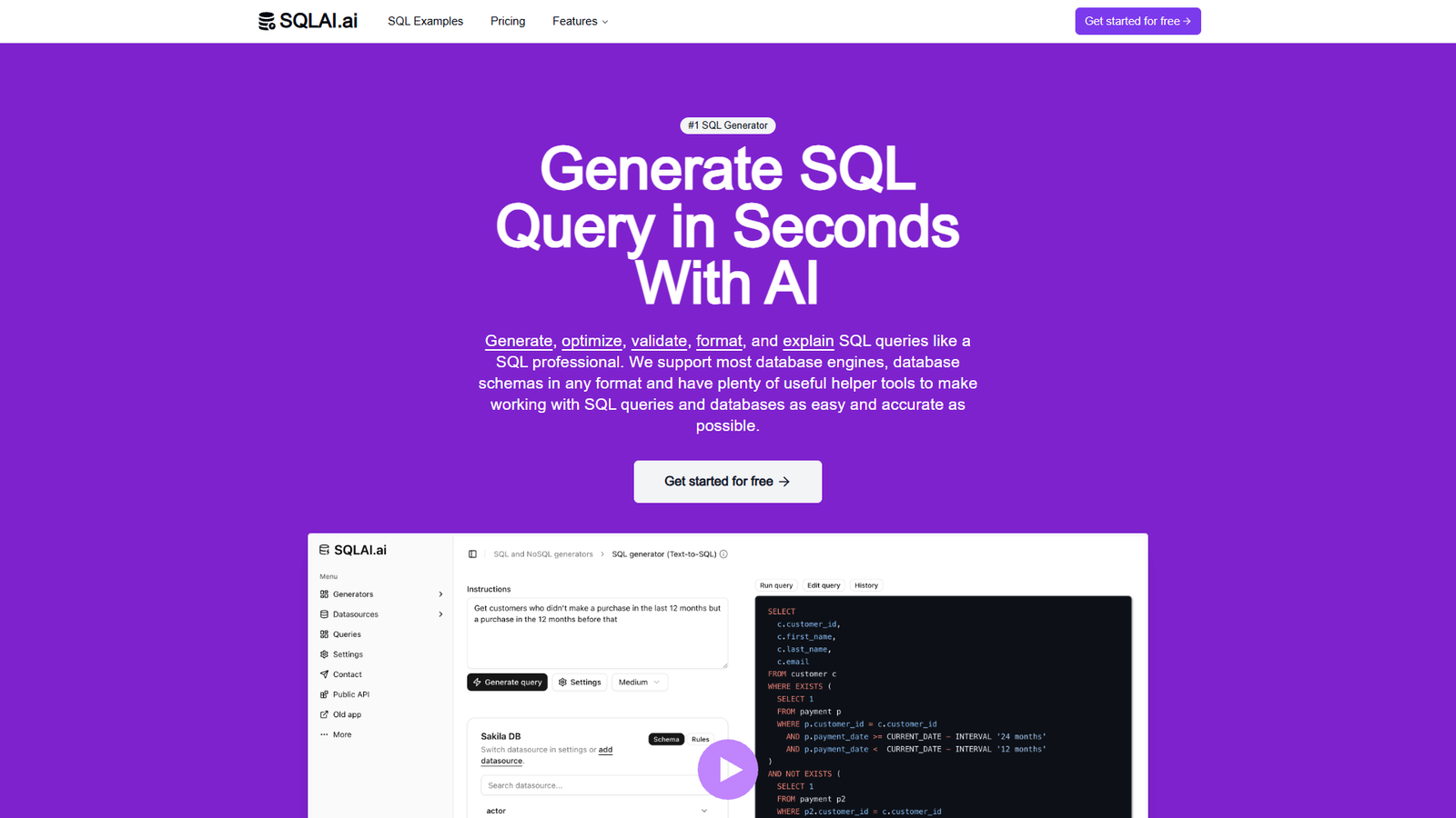 SQLAI.ai — интерфейс нейросети SQLAI.ai — интерфейс нейросети