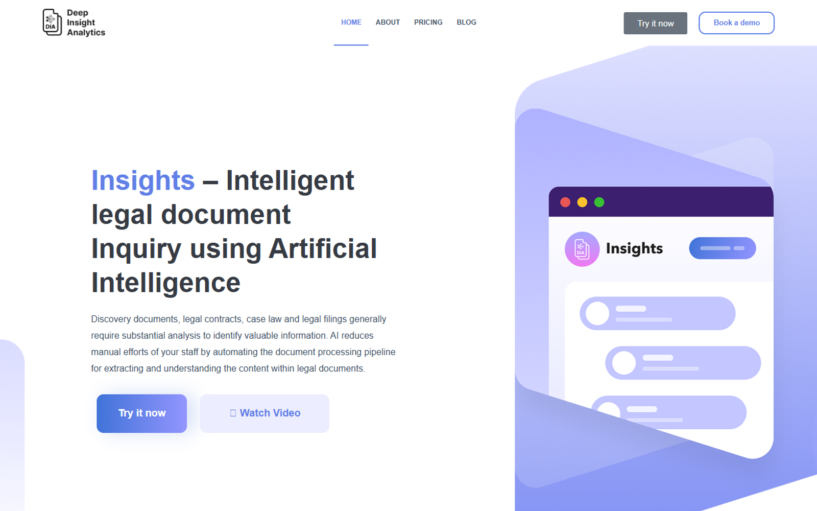Insights – AI-анализ юридических документов — интерфейс нейросети Insights – AI-анализ юридических документов — интерфейс нейросети