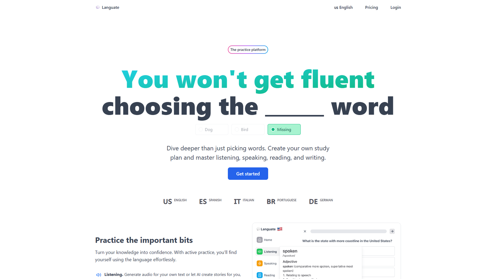 Languate — интерфейс нейросети Languate — интерфейс нейросети