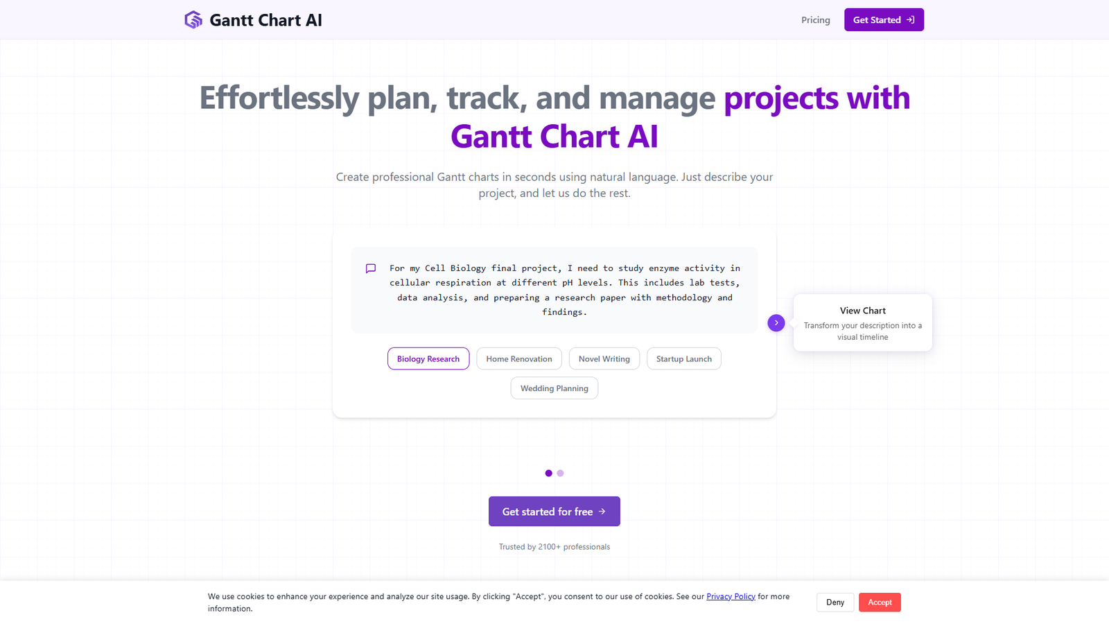 Gantt Chart AI — интерфейс нейросети Gantt Chart AI — интерфейс нейросети