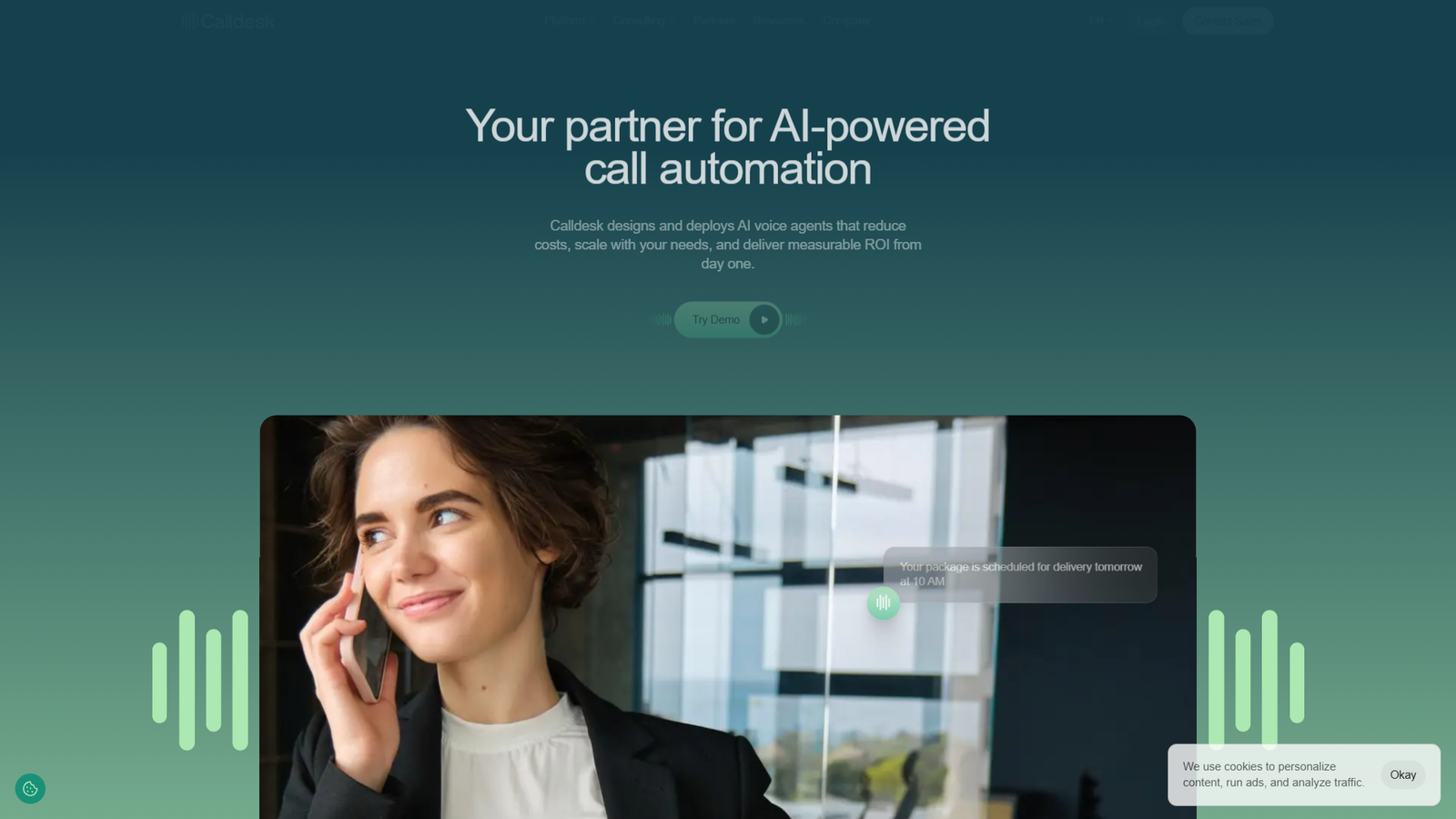 Calldesk — интерфейс нейросети Calldesk — интерфейс нейросети