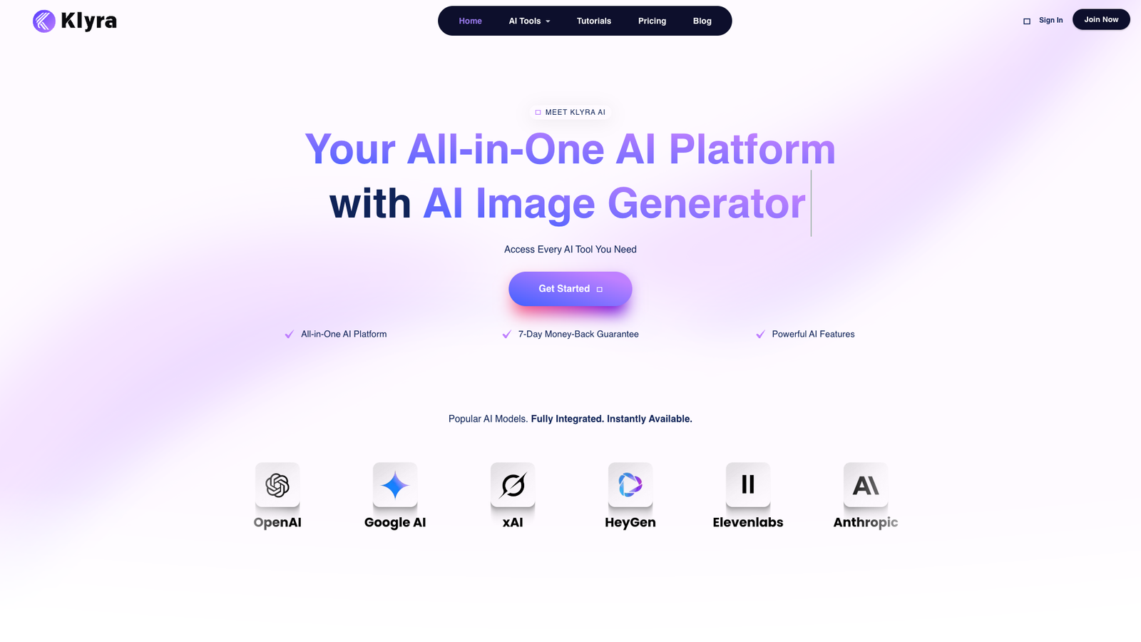Klyra AI — интерфейс нейросети Klyra AI — интерфейс нейросети