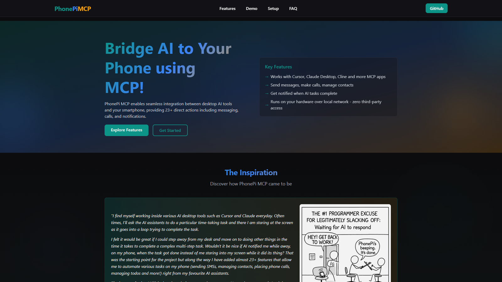 PhonePi MCP — интерфейс нейросети PhonePi MCP — интерфейс нейросети
