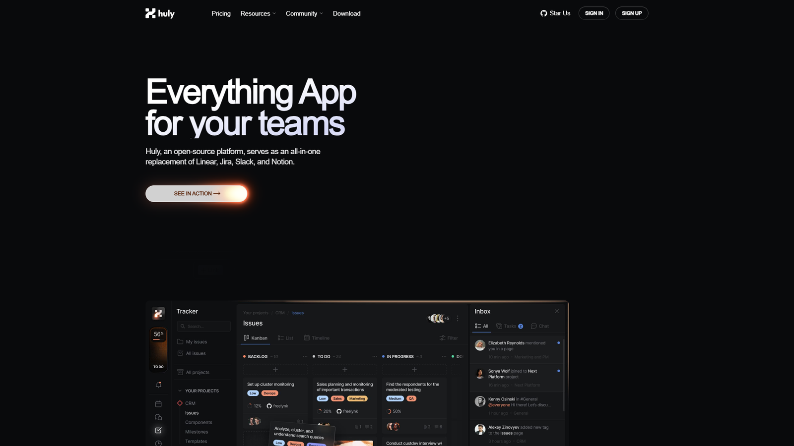 Huly — интерфейс нейросети Huly — интерфейс нейросети