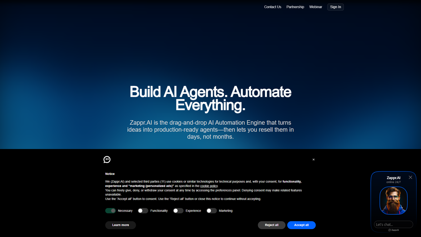 Zappr.AI — интерфейс нейросети Zappr.AI — интерфейс нейросети