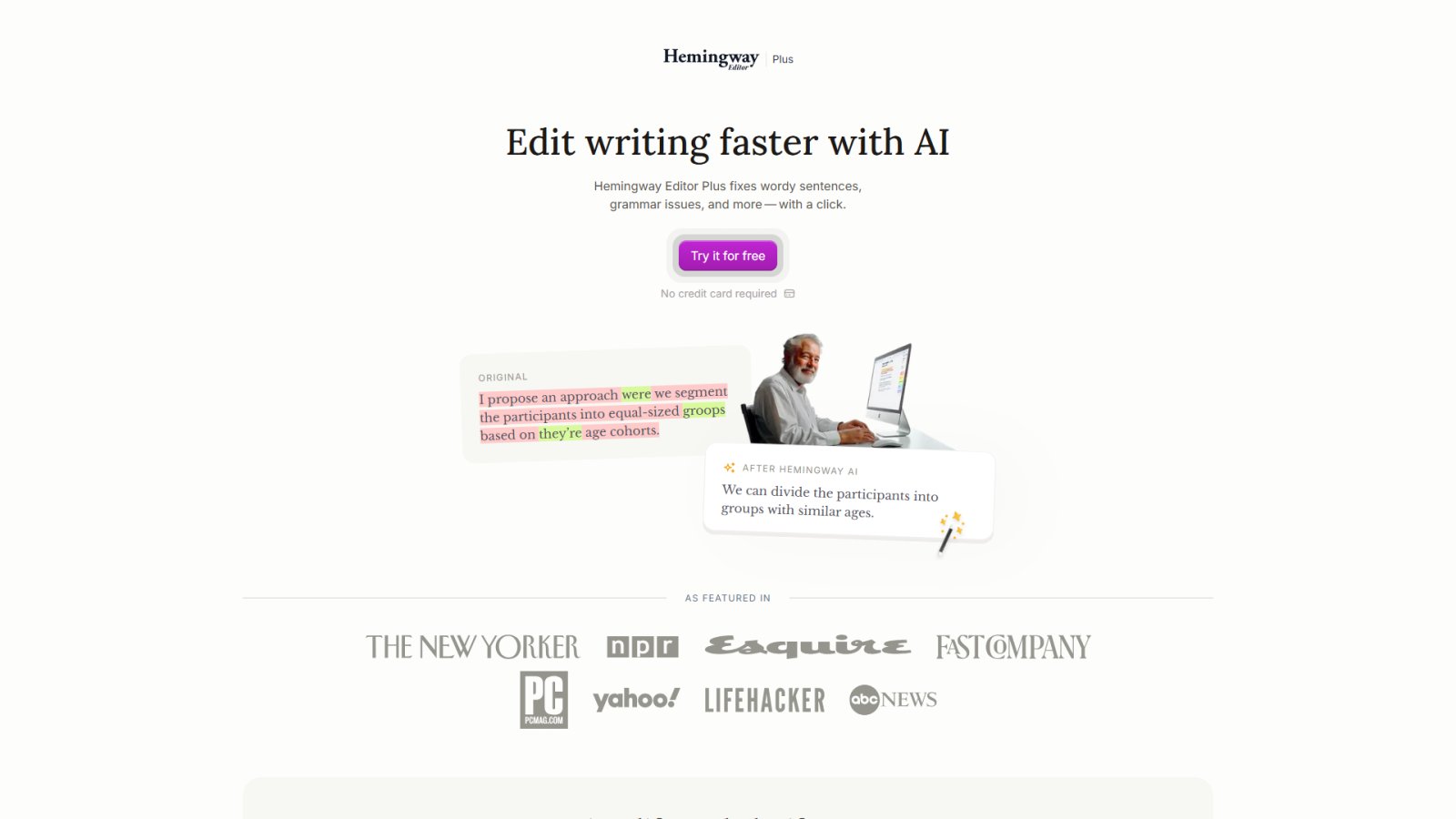 Hemingway Editor нейросеть Главная страница