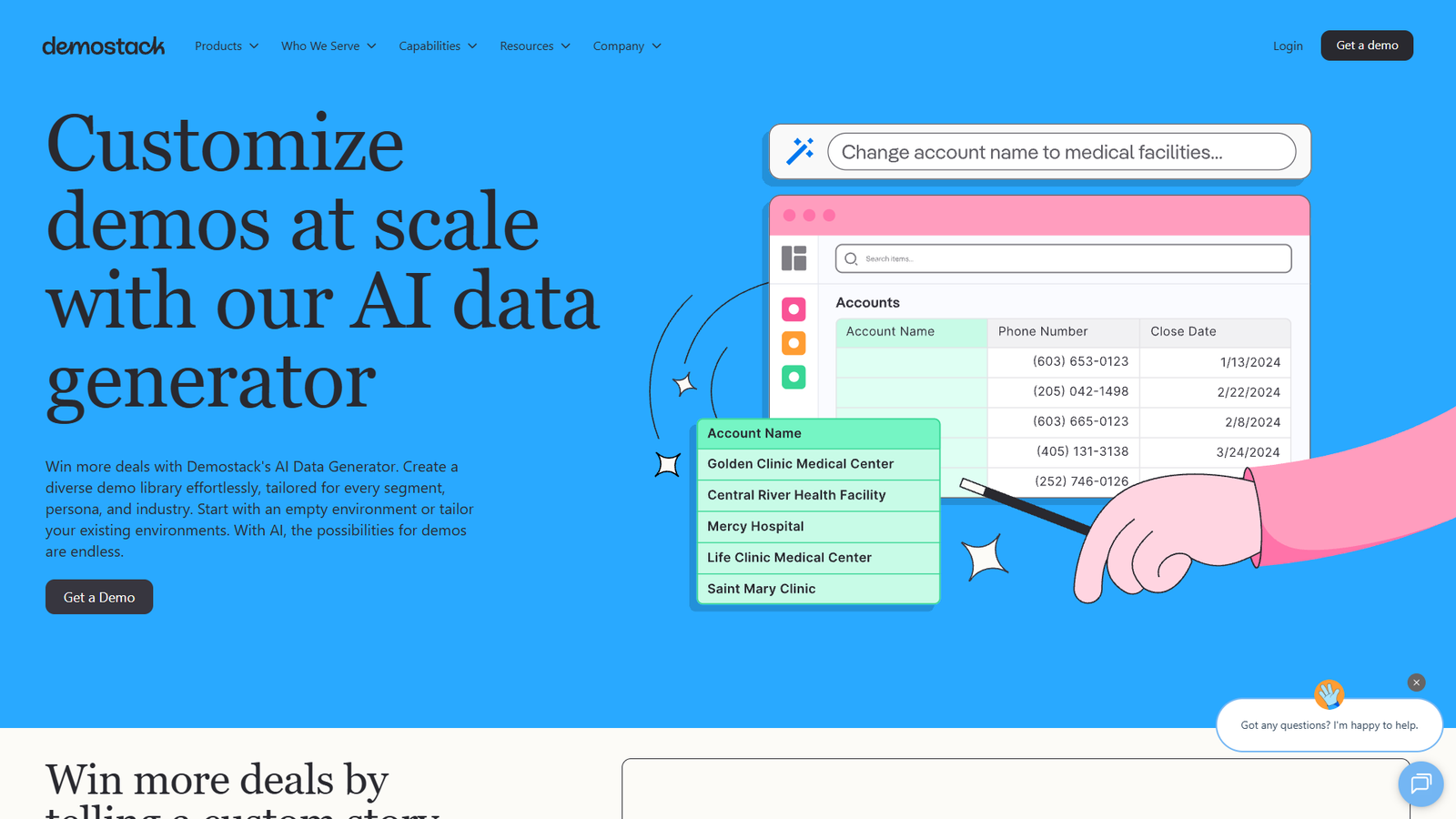 Demostack AI Data Generator — интерфейс нейросети Demostack AI Data Generator — интерфейс нейросети