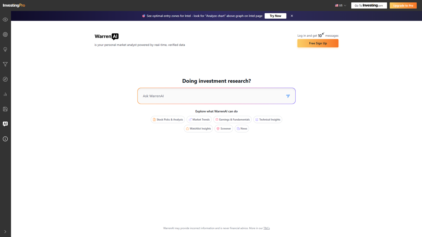 WarrenAI — интерфейс нейросети WarrenAI — интерфейс нейросети