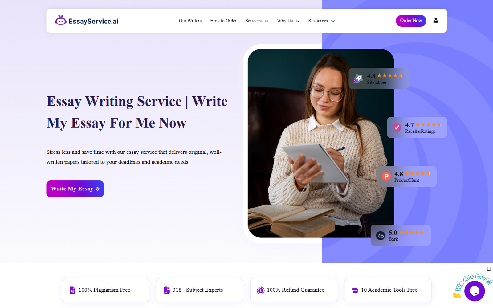 EssayService AI — интерфейс нейросети EssayService AI — интерфейс нейросети