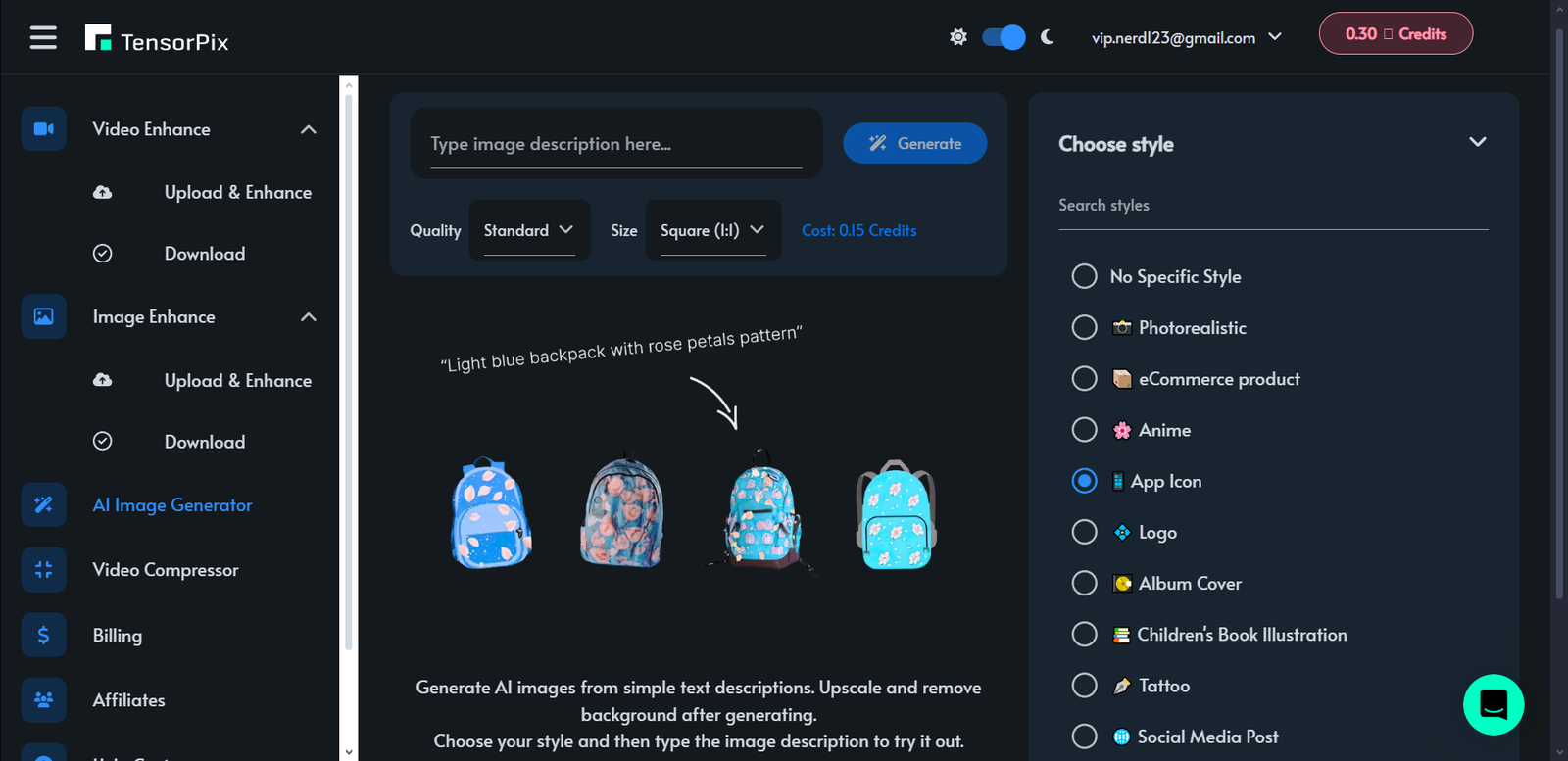 TensorPix Image Generator