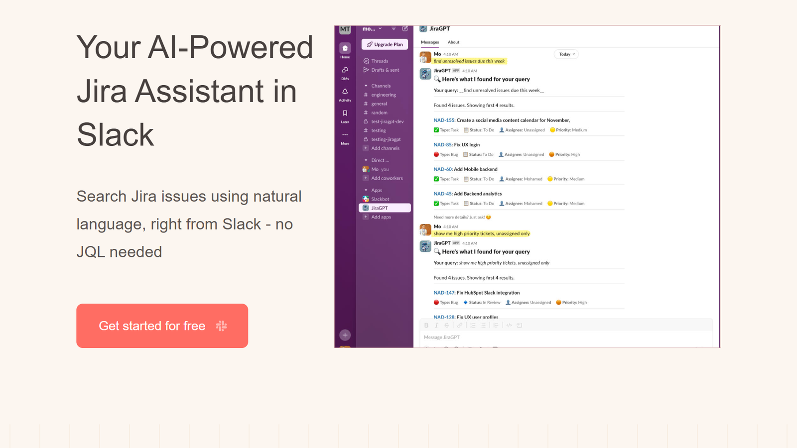 JiraGPT — интерфейс нейросети JiraGPT — интерфейс нейросети