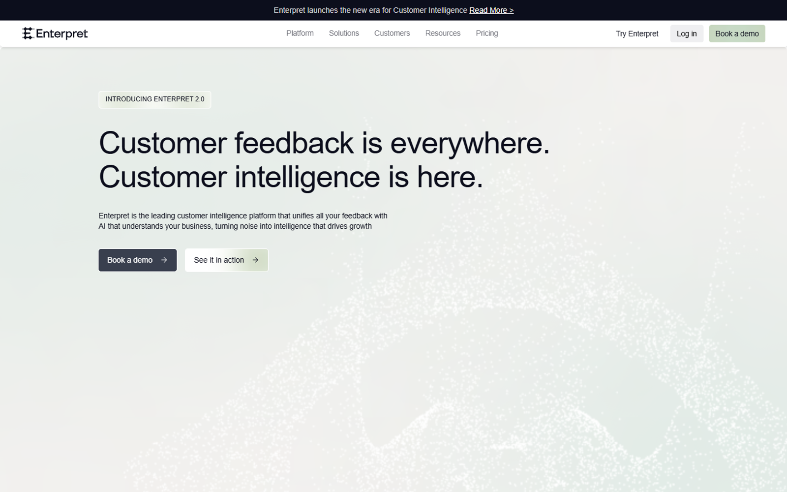 Enterpret — интерфейс нейросети Enterpret — интерфейс нейросети