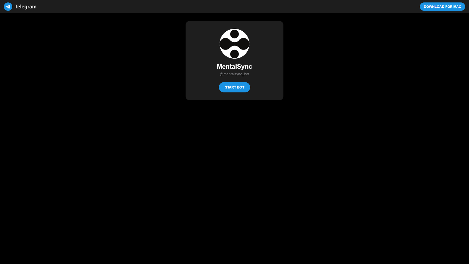 MentalSync Telegram Bot — интерфейс нейросети MentalSync Telegram Bot — интерфейс нейросети