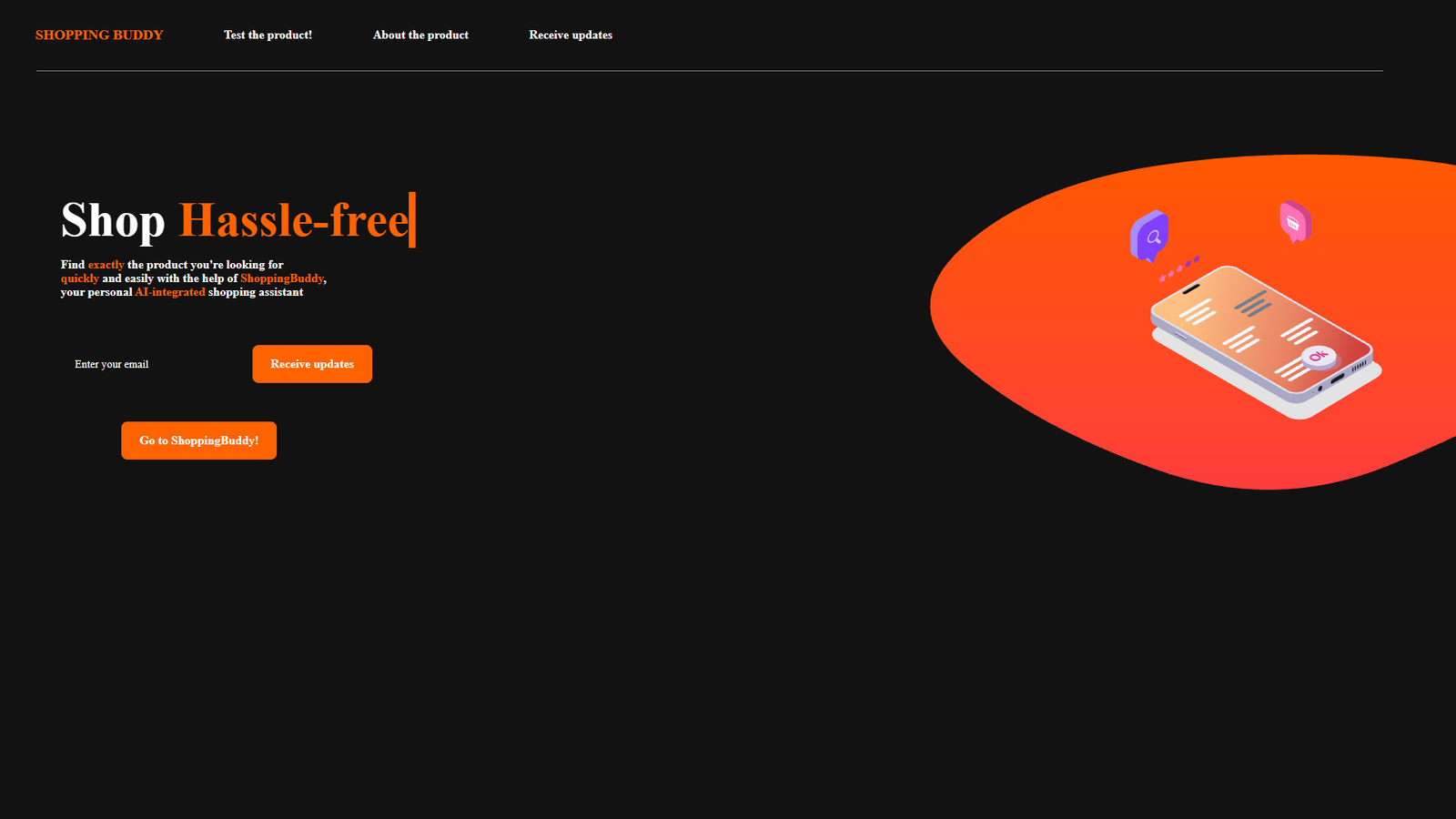 ShoppingBuddy — интерфейс нейросети ShoppingBuddy — интерфейс нейросети
