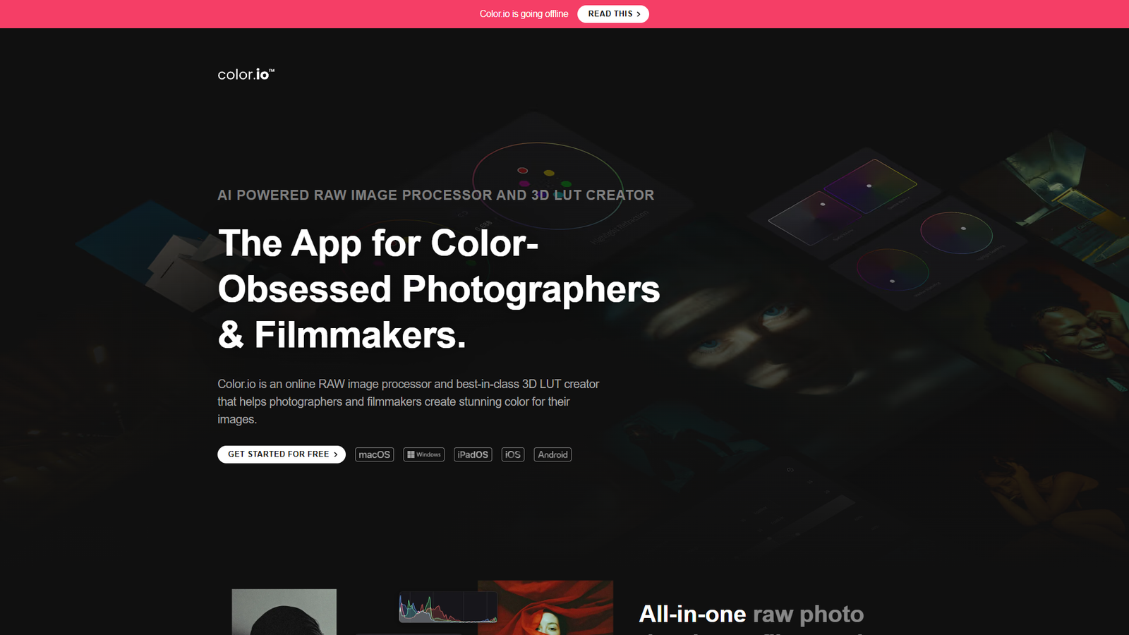 Color.io — AI RAW-редактор и 3D LUT-креатор — интерфейс нейросети Color.io — AI RAW-редактор и 3D LUT-креатор — интерфейс нейросети