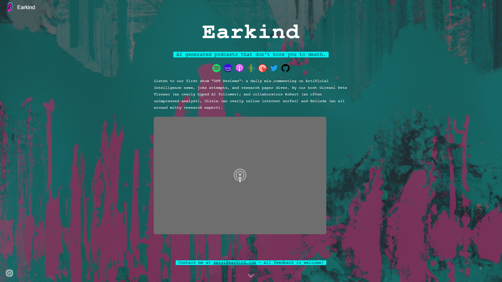 Earkind — интерфейс нейросети Earkind — интерфейс нейросети