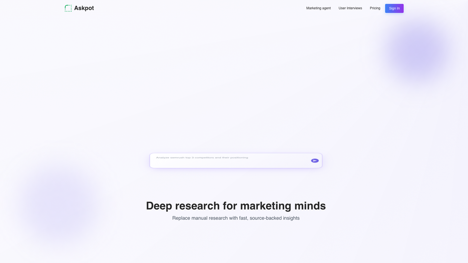 Askpot — интерфейс нейросети