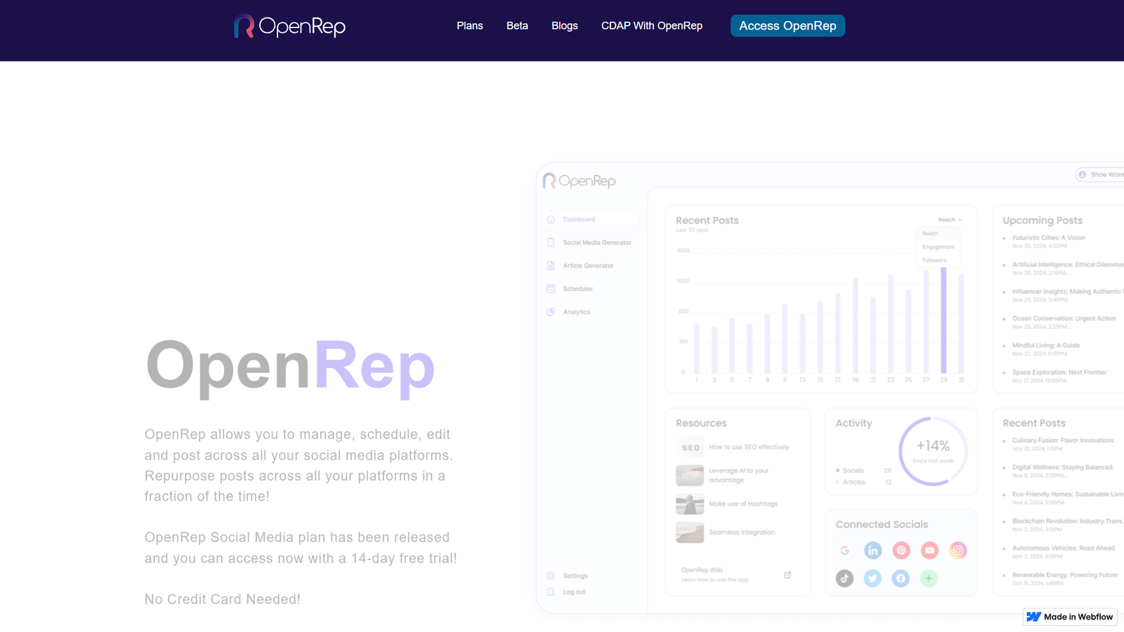 OpenRep — интерфейс нейросети OpenRep — интерфейс нейросети