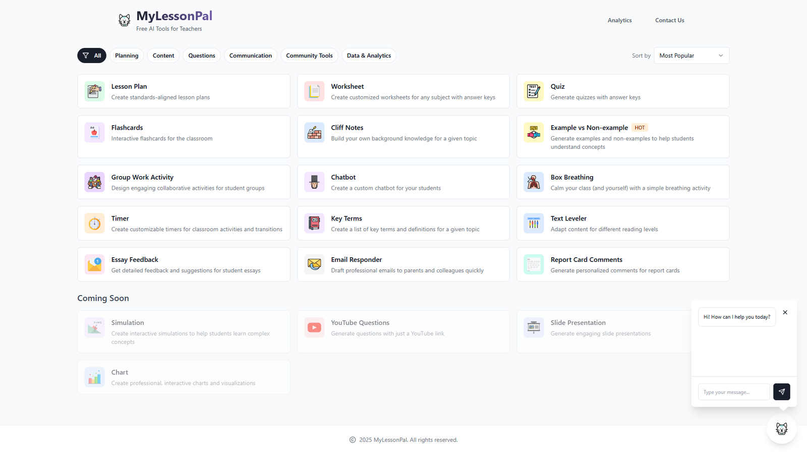 MyLessonPal — интерфейс нейросети MyLessonPal — интерфейс нейросети
