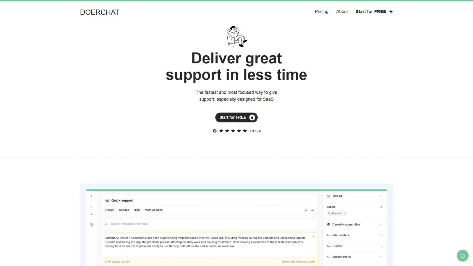 Doerchat — интерфейс нейросети Doerchat — интерфейс нейросети