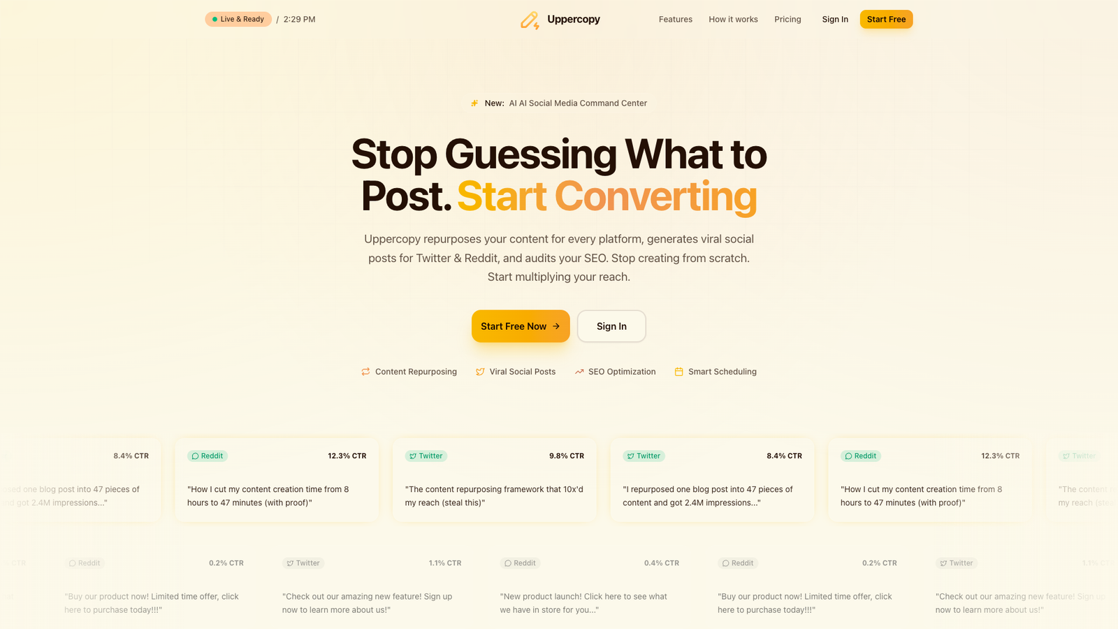 Uppercopy — интерфейс нейросети