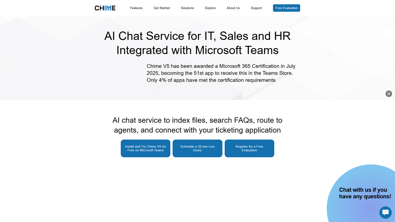 Chime V5 — Easy AI Chat для Microsoft Teams — интерфейс нейросети Chime V5 — Easy AI Chat для Microsoft Teams — интерфейс нейросети