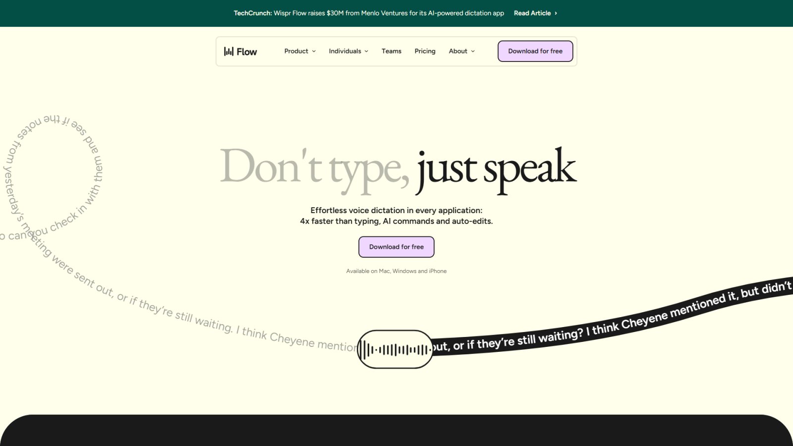 Wispr Flow нейросеть Главная страница Wispr Flow нейросеть Главная страница