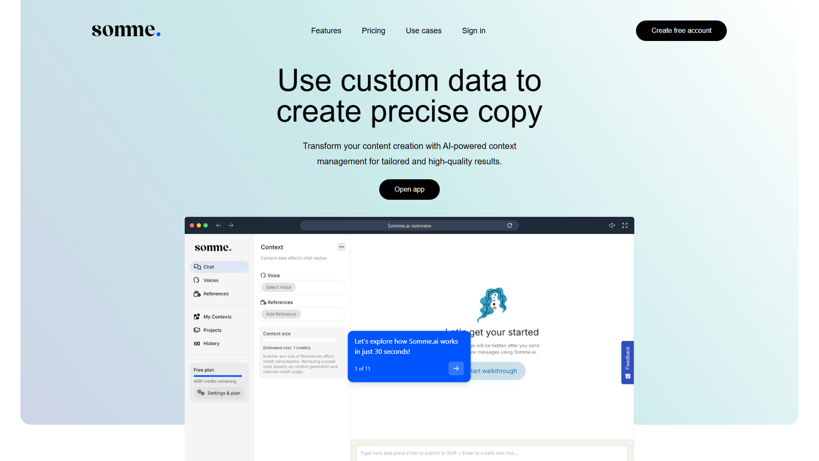 Somme.ai — интерфейс нейросети Somme.ai — интерфейс нейросети