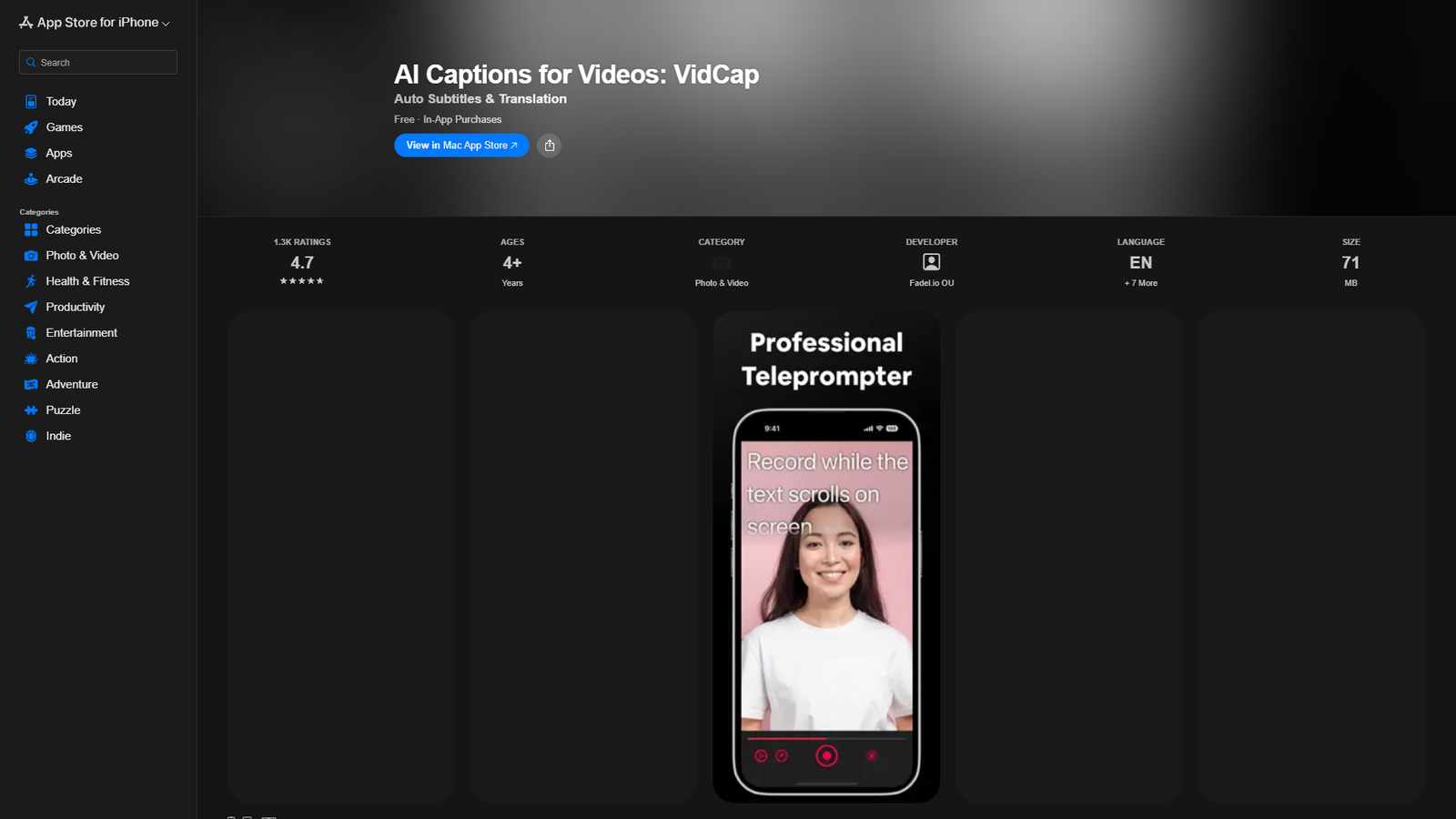 AI Captions for Videos VidCap — интерфейс нейросети AI Captions for Videos VidCap — интерфейс нейросети