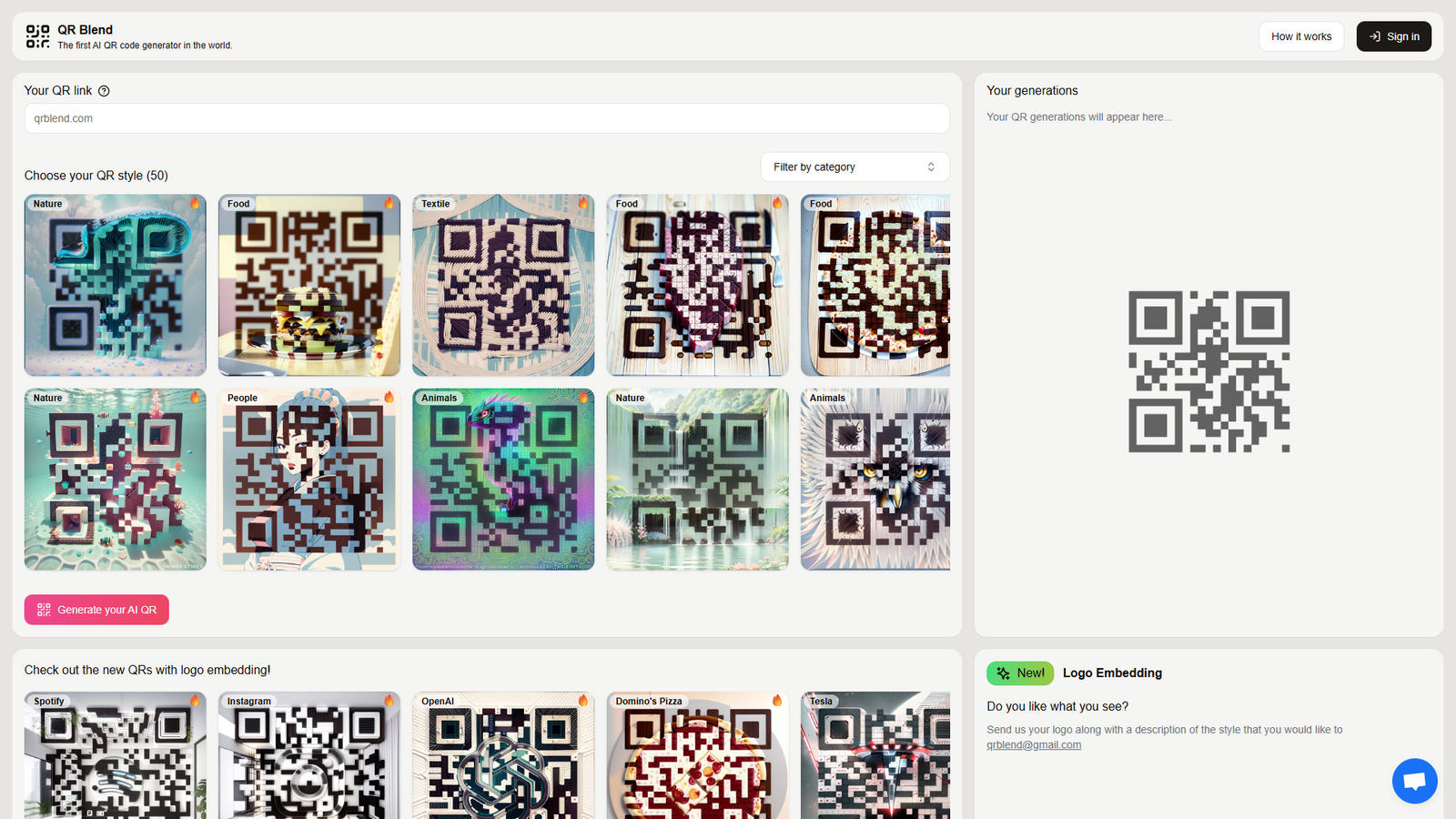 QR Blend — интерфейс нейросети QR Blend — интерфейс нейросети