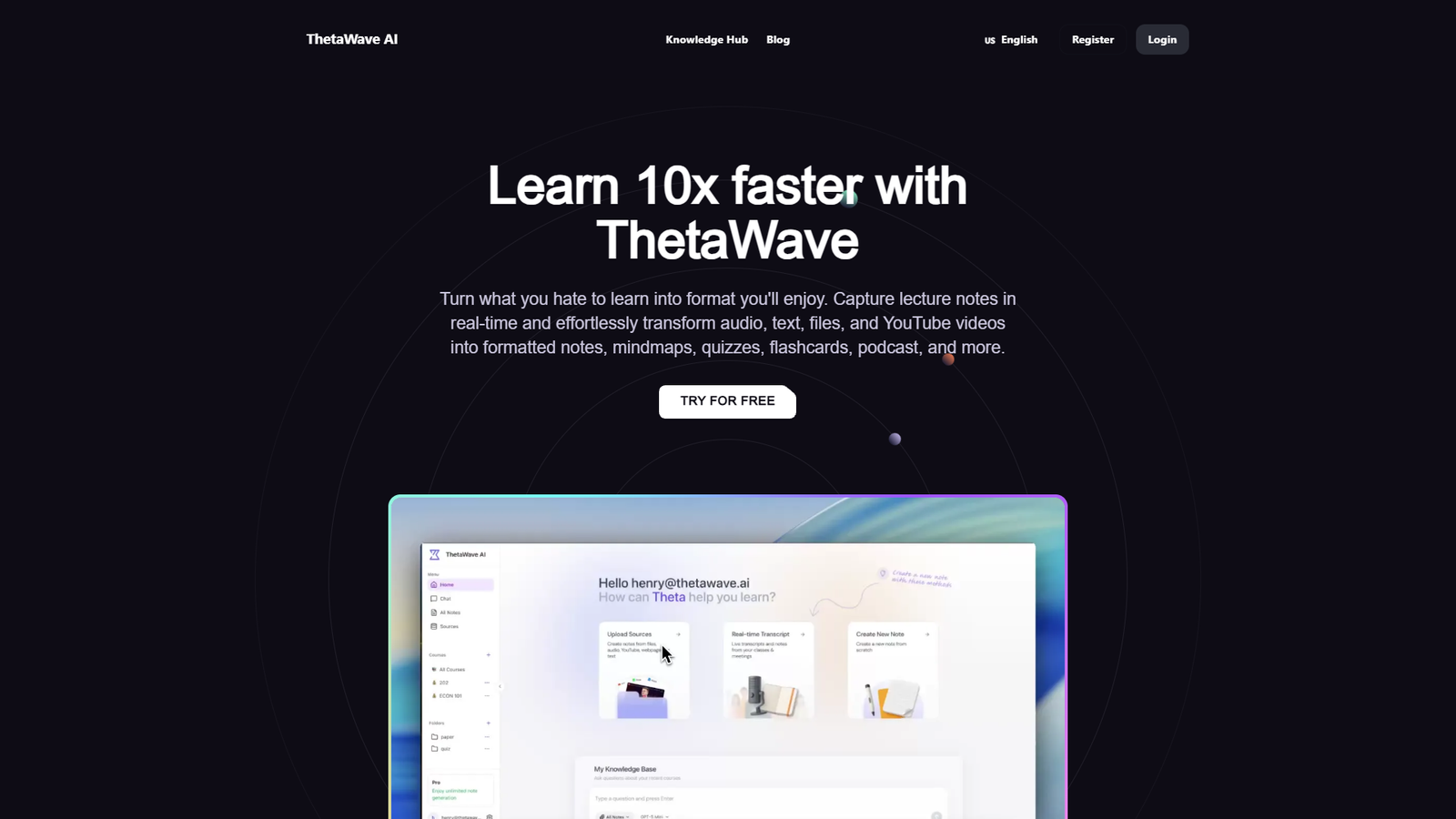 ThetaWave AI — интерфейс нейросети ThetaWave AI — интерфейс нейросети